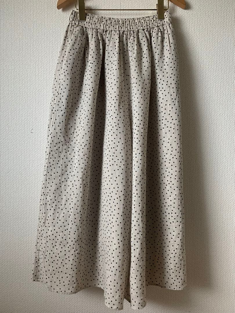 BEARDSLEY 100%リネン ドット キュロット