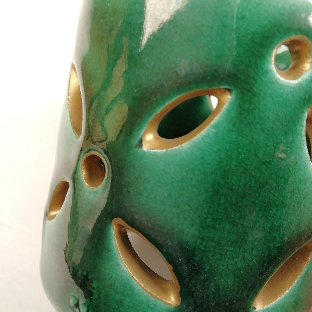 Ｔ８９５　蓋置　『七宝透　蓋置』『加賀瑞山 造』　共箱　茶道具