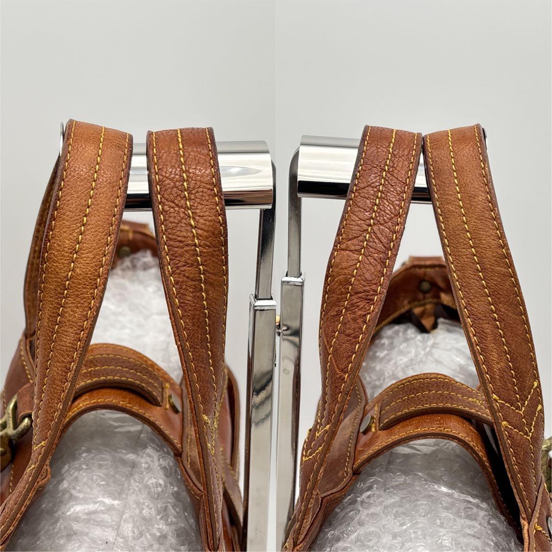 【希少】輪怐 LIN-KU ビジネスバッグ 2way ブリーフケース キャメル