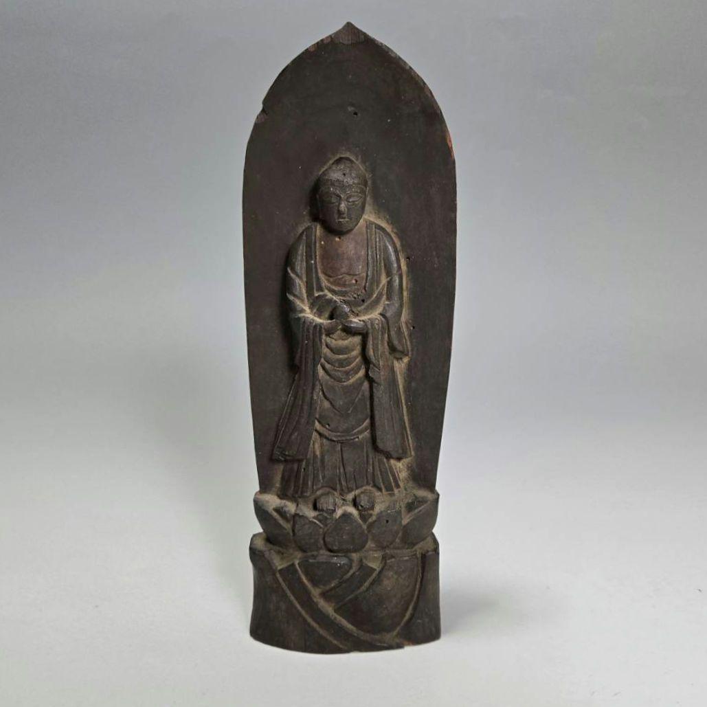 24-1276 薬師如来立像　木彫　仏像