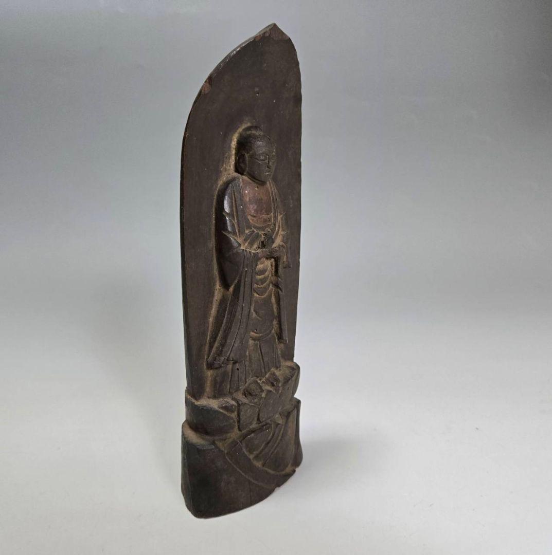 24-1276 薬師如来立像　木彫　仏像