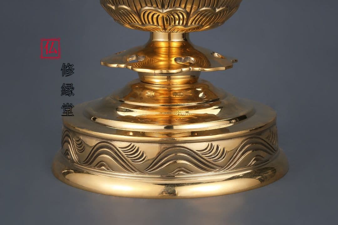 【修縁堂】トランペット舎利が舎利塔に入る 壇上丸塔 vajra 密教法具古美術品