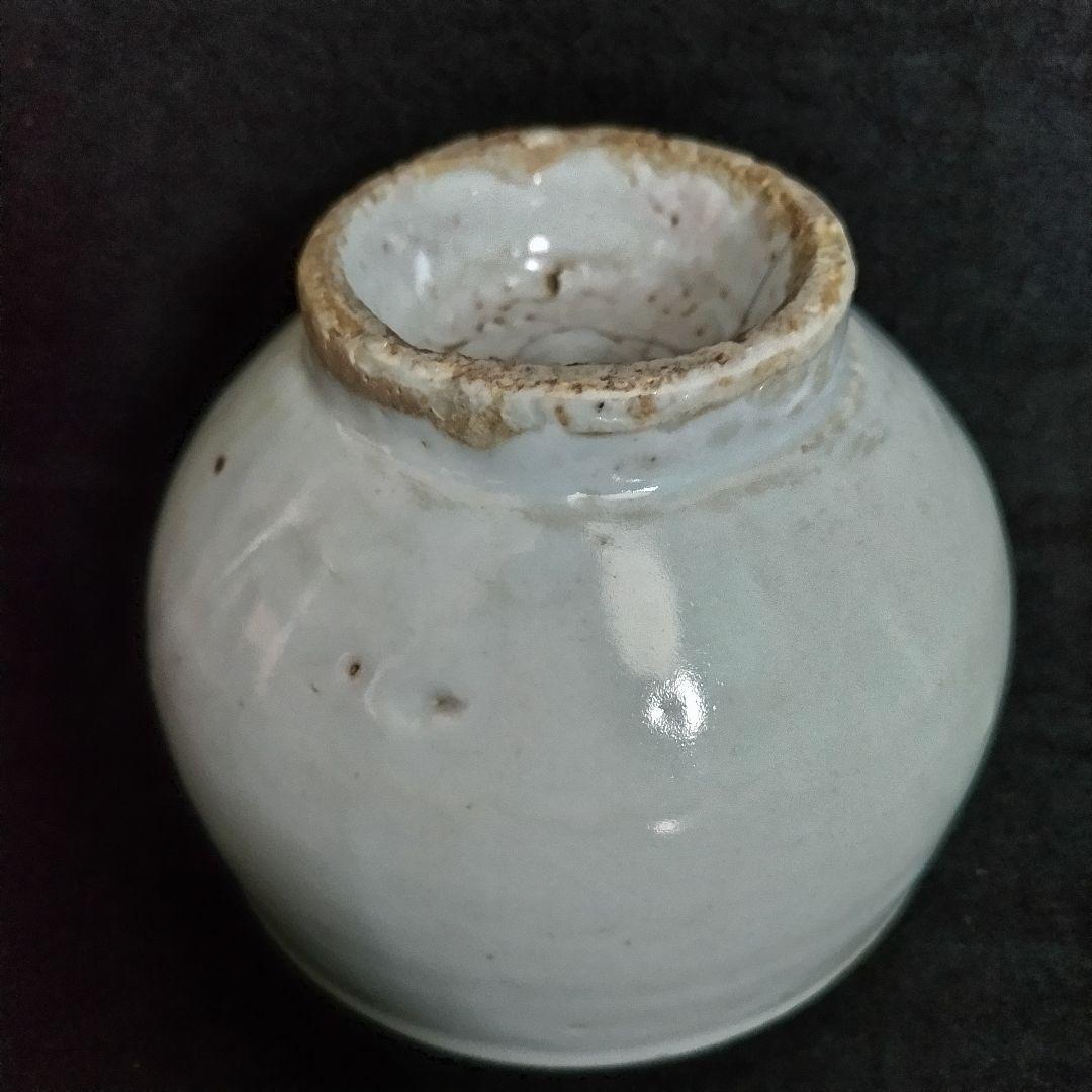 李朝白磁茶碗 李朝分院