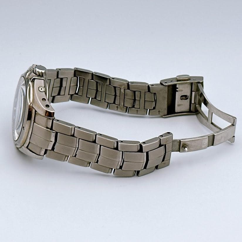 美品 セイコー イグニッション ソーラー電波 デイト メンズ腕時計 動作良好