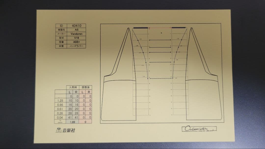 Vandoren V16 A5S+　バンドレン　アルト　マウスピース（選定品）