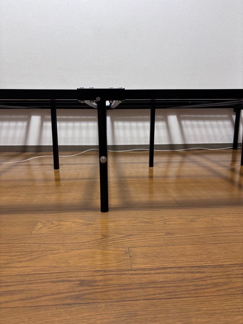 WLIVE パイプベッド セミダブル ACH622スチール製 ブラック　説明書付