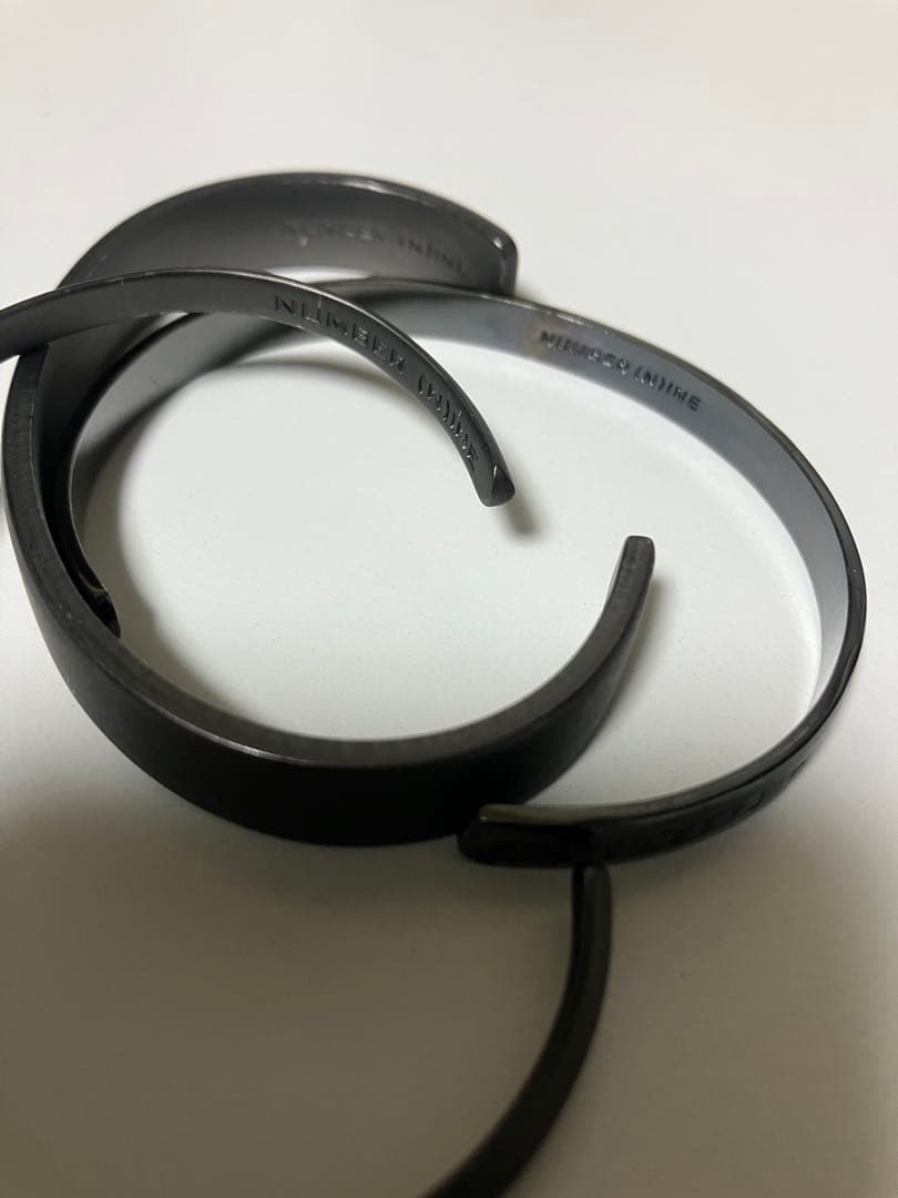 Number nine ナンバーナイン　バングル3本セット　ブラック