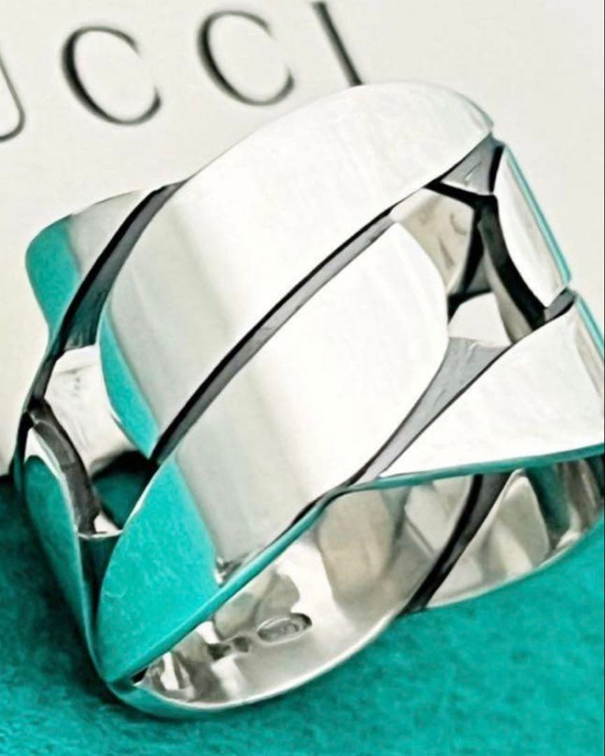 チェーンモチーフワイドリング　19号