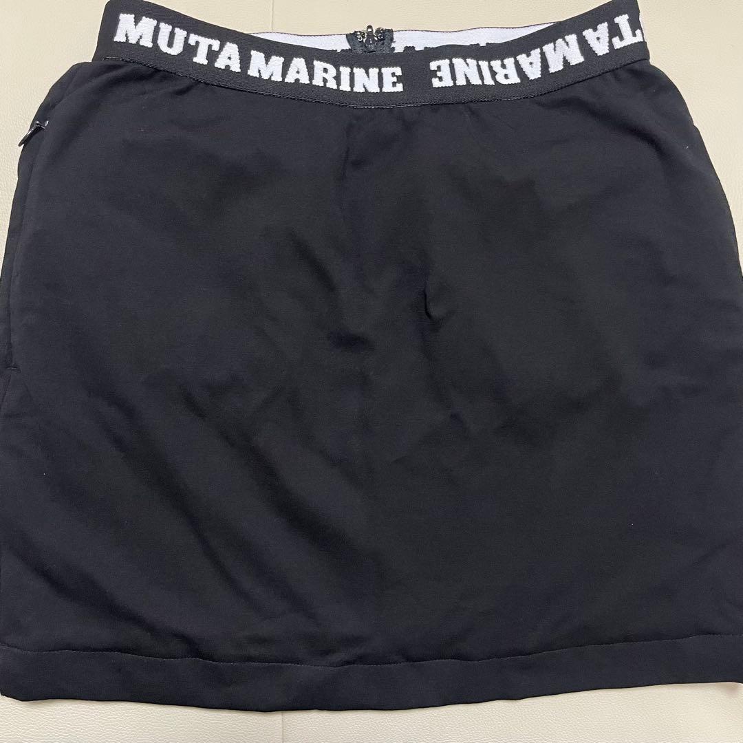 MUTAMARINE レディーススカート 黒　ファーポケット　タイトミニ　ゴルフ