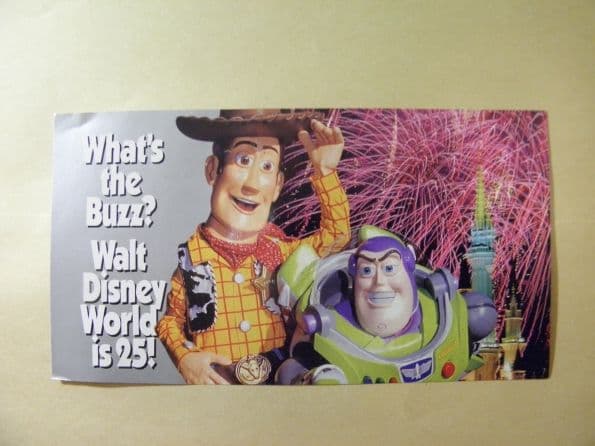 ディズニーワールド 25周年記念 チラシ トイストーリー