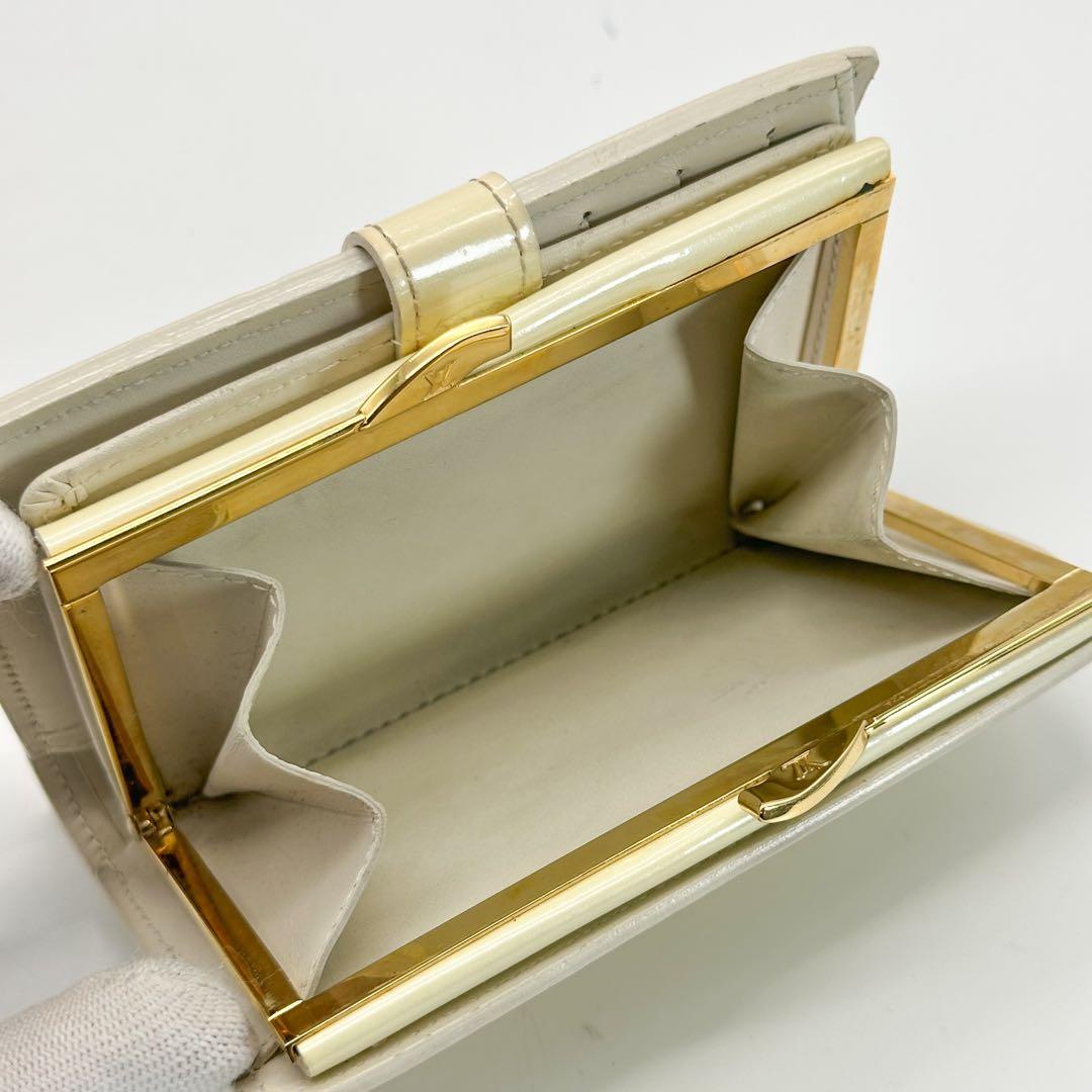 美品 ルイヴィトン ポルトフォイユ ヴィエノワ ヴェルニ がま口 モノグラム