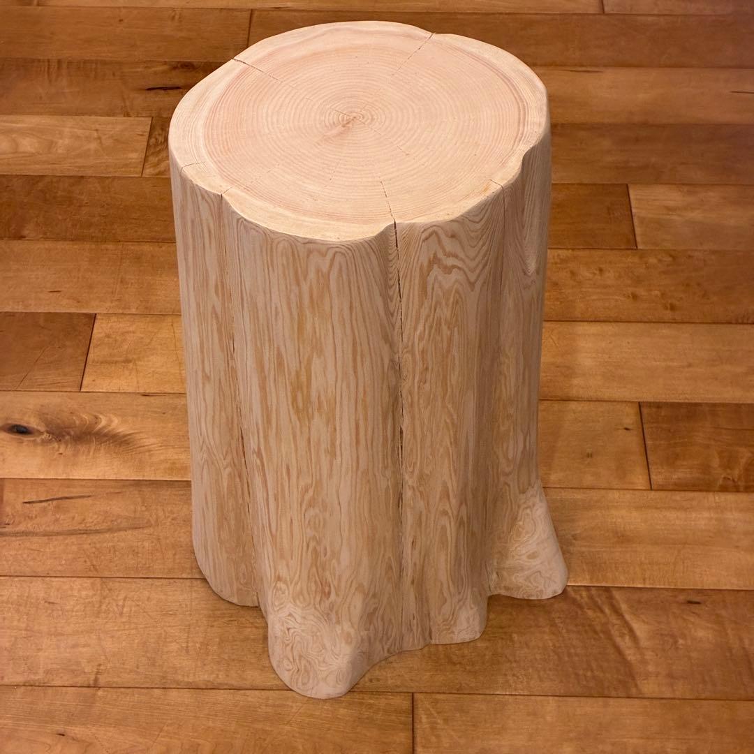 檜　丸太　椅子　スツール　No.1442