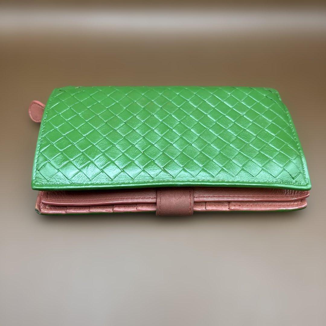 ◆正規品◆ボッティガヴェネタイントレチャート 二つ折りサイフ