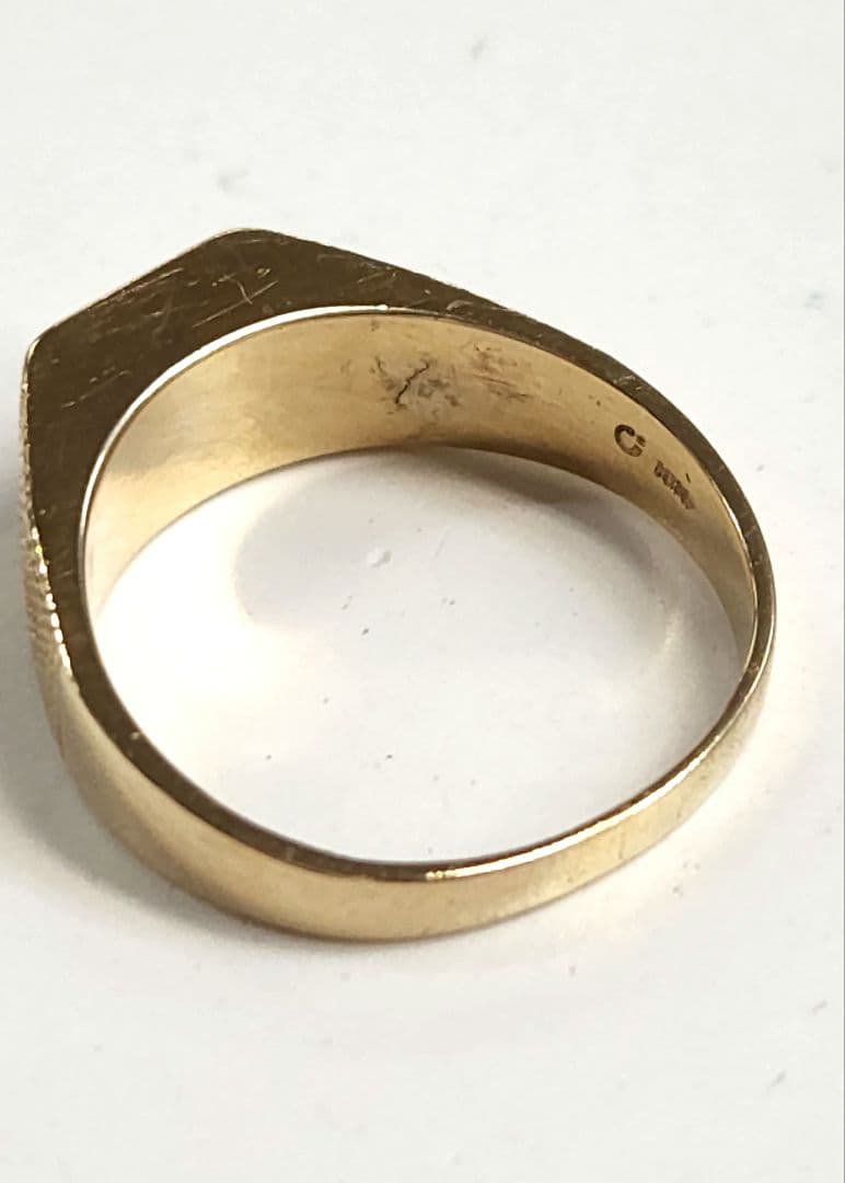 k18 印台 ヴィンテージリング 6.74g 20号