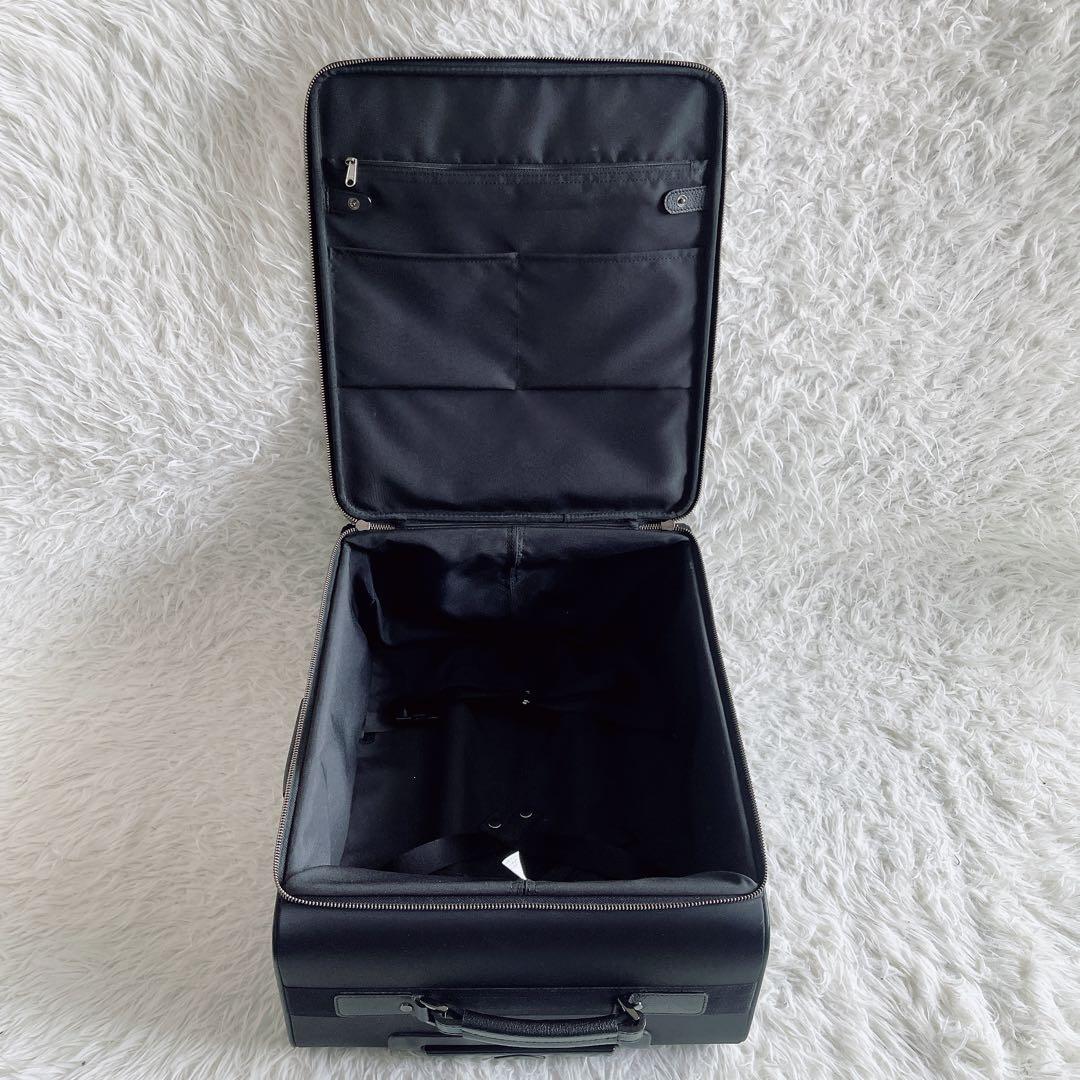 希少✨【バーバリーブラックレーベル】キャリーケース ブラック チェック 鍵付き