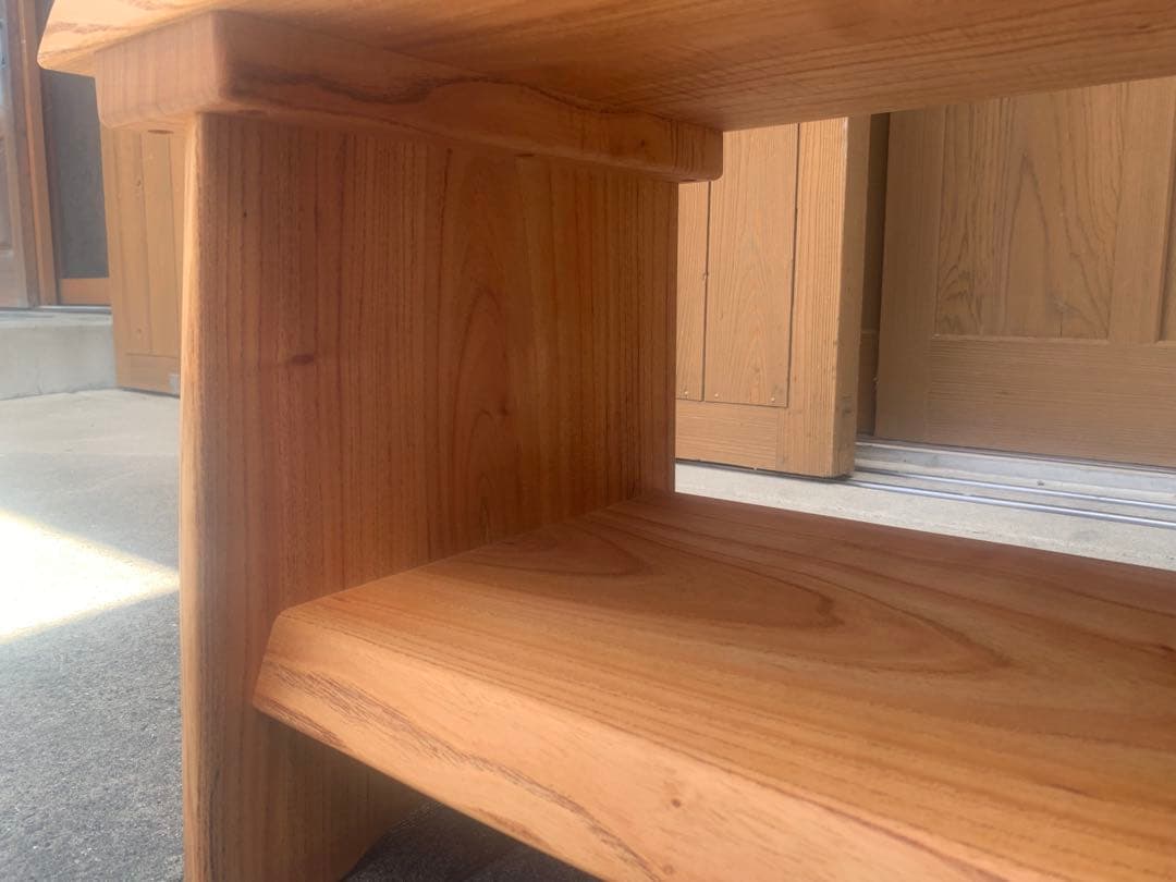 夏セールＢ：サイドテーブル、TV台、飾り棚＊棚有【魅力的な杢目、色艶】