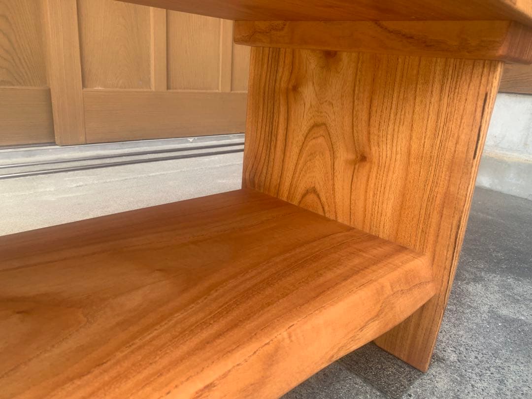 夏セールＢ：サイドテーブル、TV台、飾り棚＊棚有【魅力的な杢目、色艶】