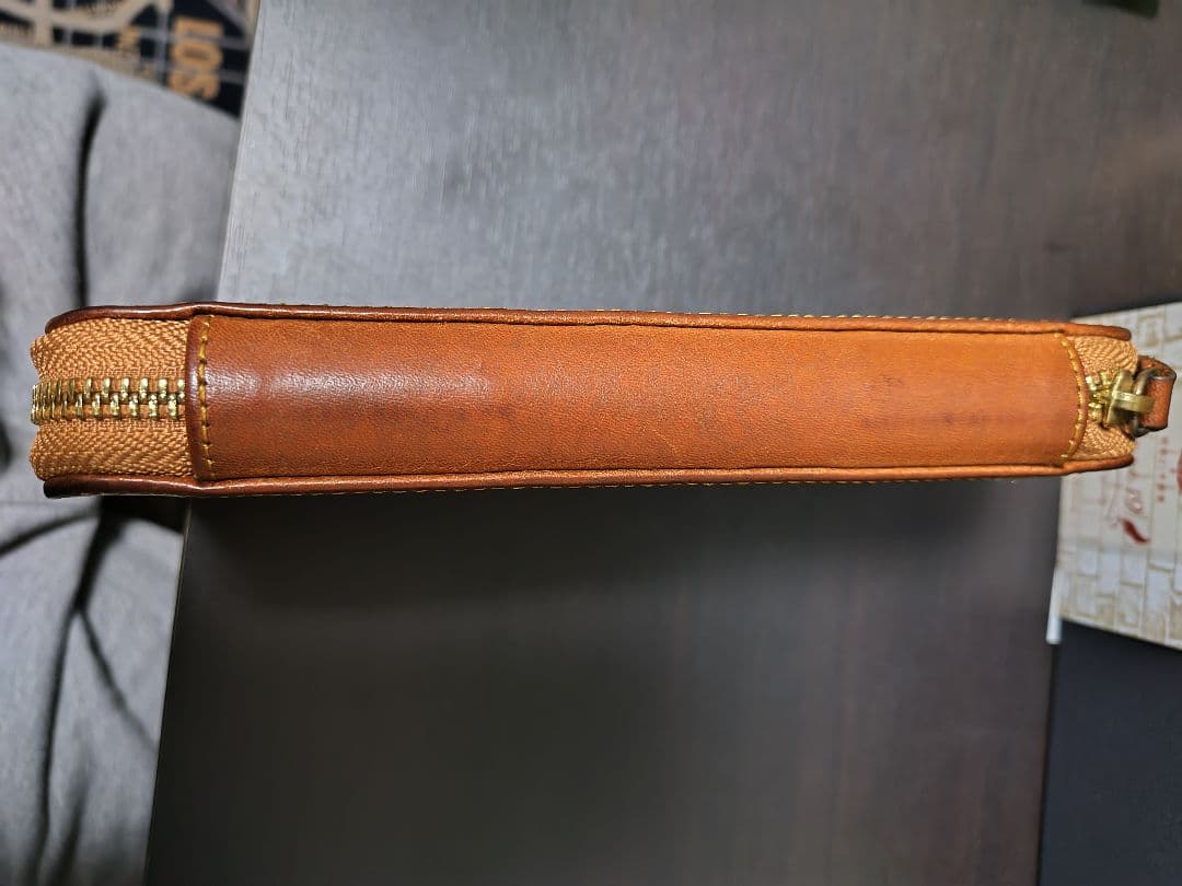 Bahagia&Craft ラウンドジップペンケース プエブロ コニャック