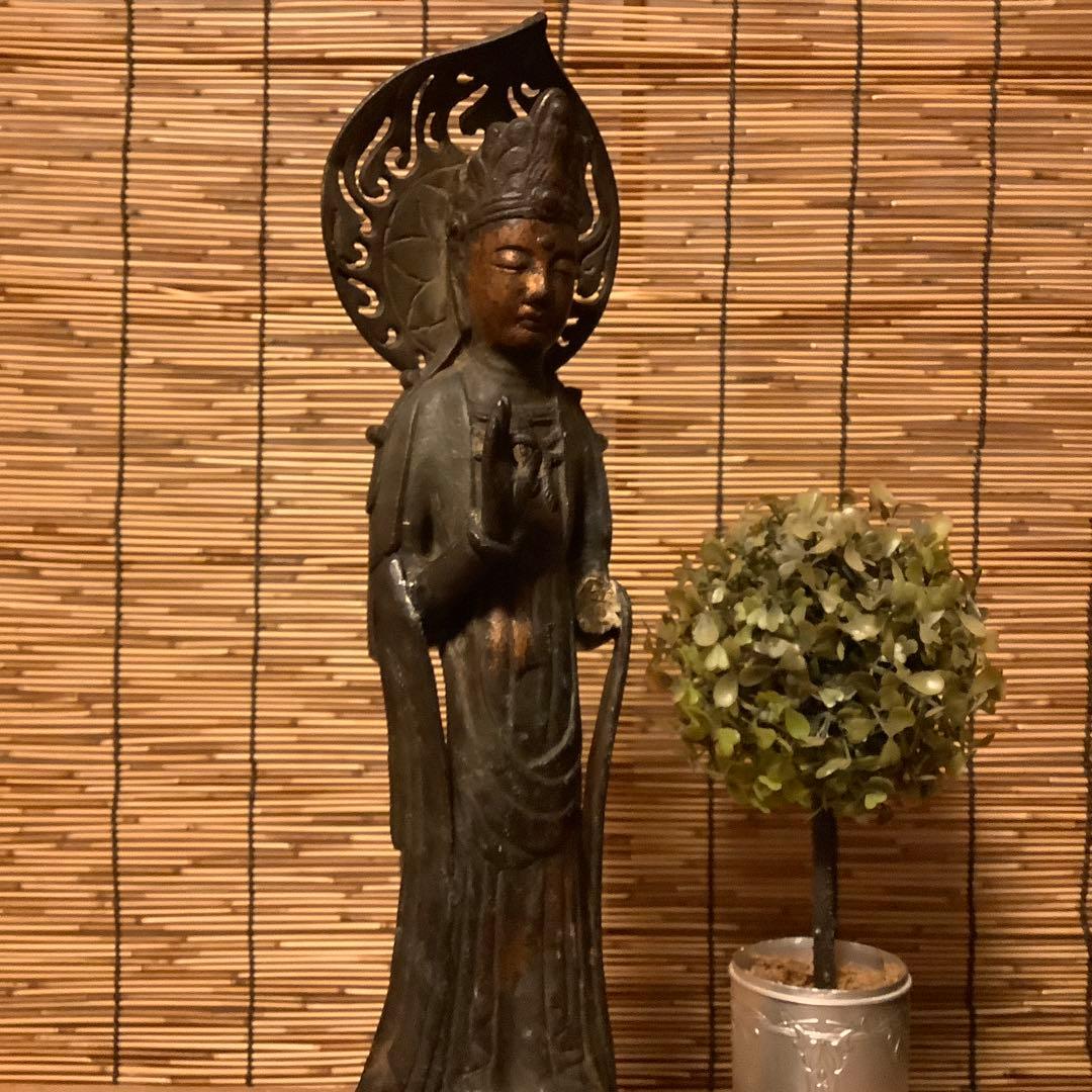 朝鮮・身代観音「難避け観世音菩薩」高句麗・百済・新羅・左腕残欠・寺院・古銅