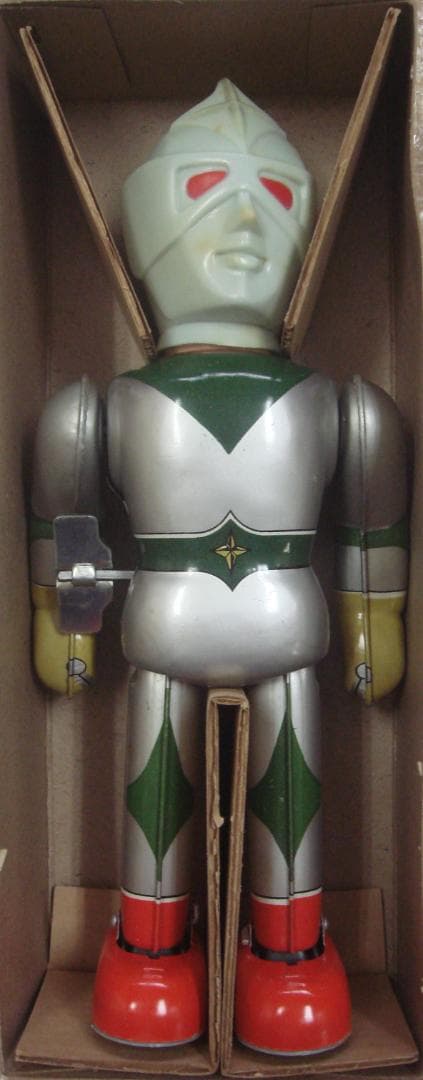 ミラーマン仮面つき　ブリキ希少品 正規品 ブルマァク　箱付き！