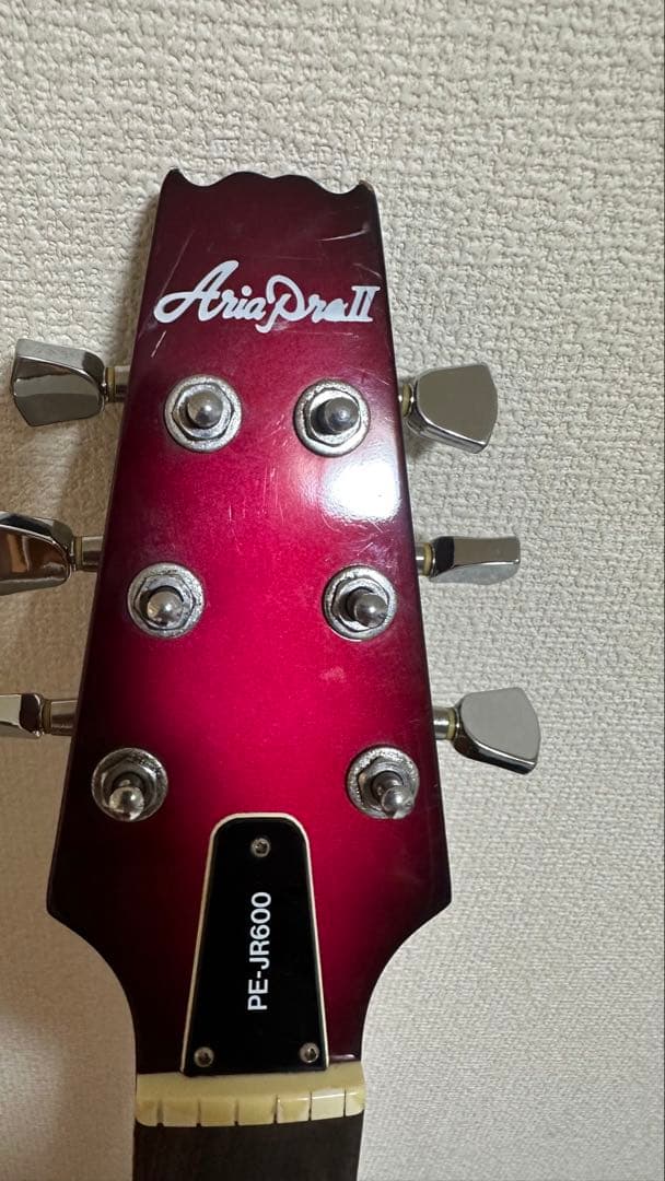 ぢ*い様 ジャンク　Aria Pro II PE-JR600 レッド ギター ケ