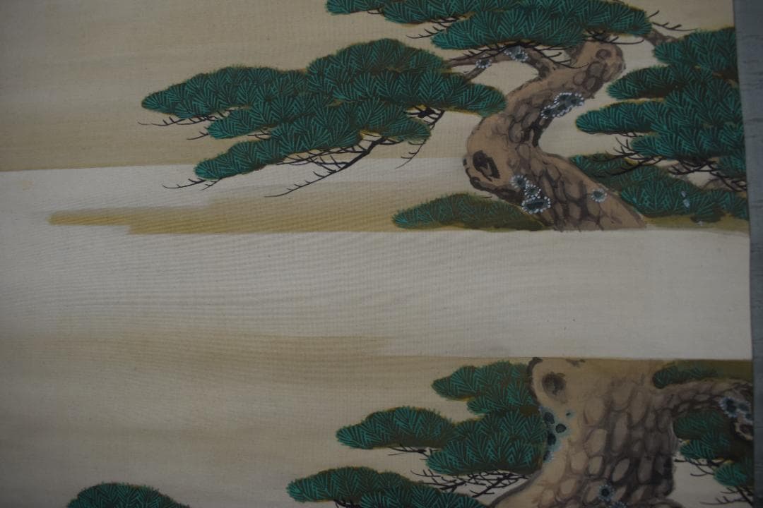 春嶺秀/高砂之図/祝事人物図/掛軸☆宝船☆Z-456