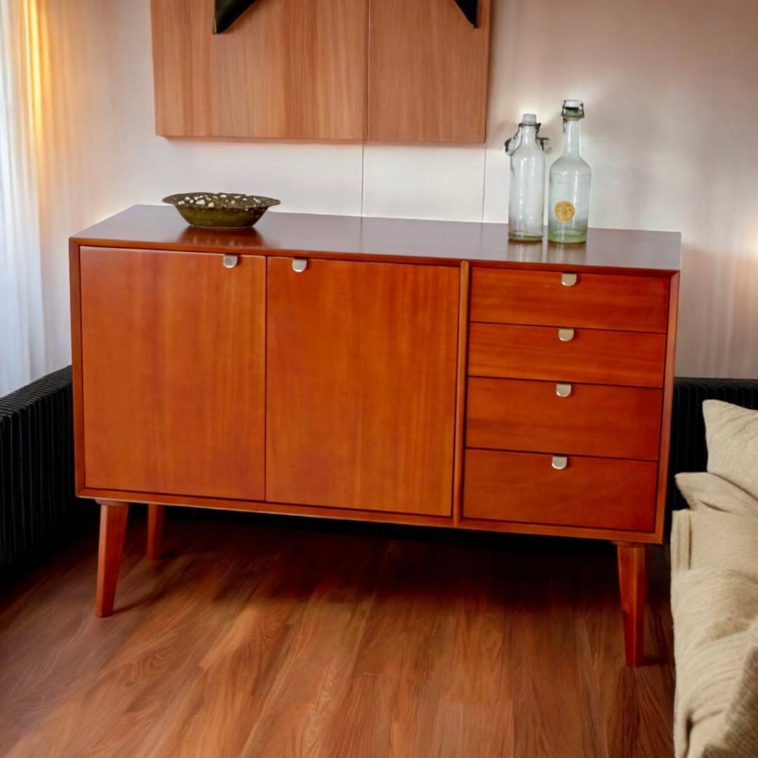 L 新品 北欧 キャビネット リビングボード 収納 本棚