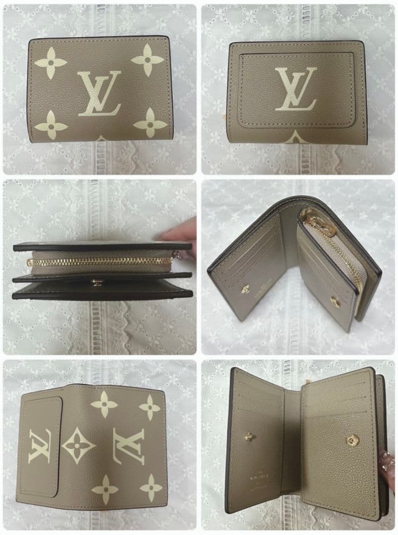 二つ折り財布 ベージュＬVノベルティ新品
