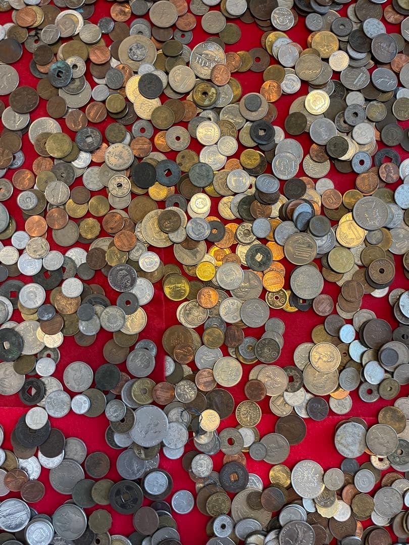 外国硬貨　日本古銭　貨幣　硬貨　記念　他　いろいろ　約10.8kg