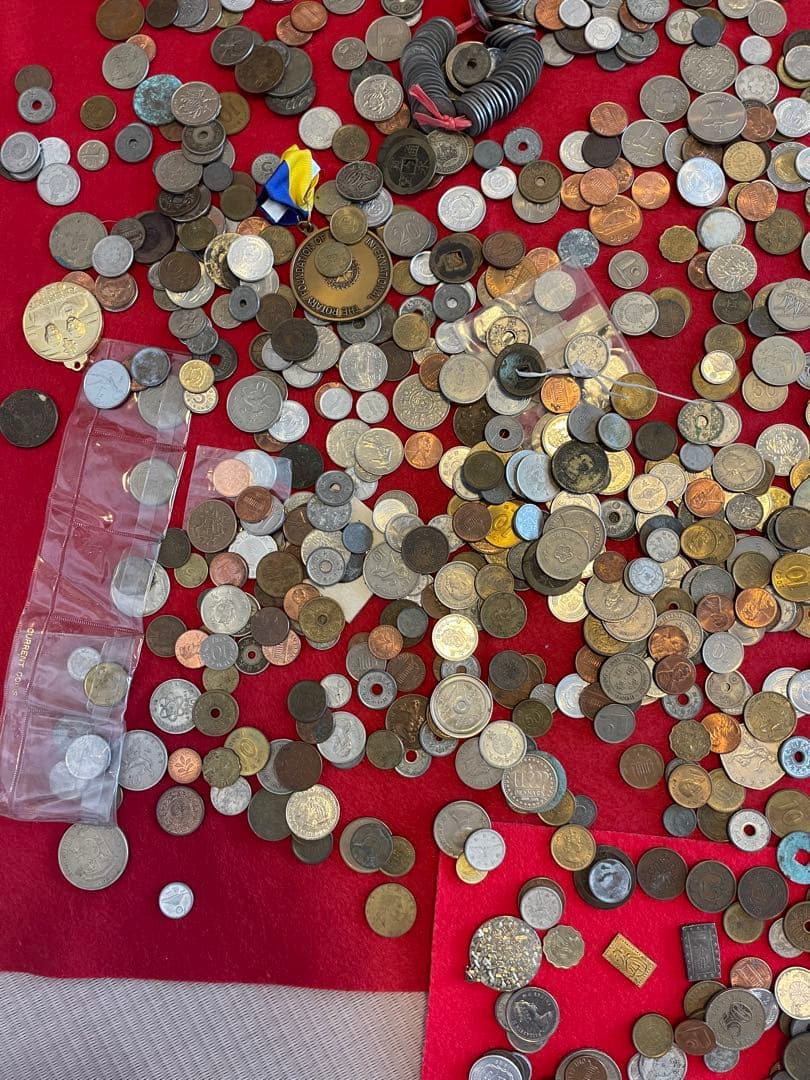 外国硬貨　日本古銭　貨幣　硬貨　記念　他　いろいろ　約10.8kg