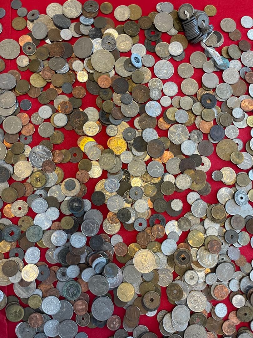 外国硬貨　日本古銭　貨幣　硬貨　記念　他　いろいろ　約10.8kg