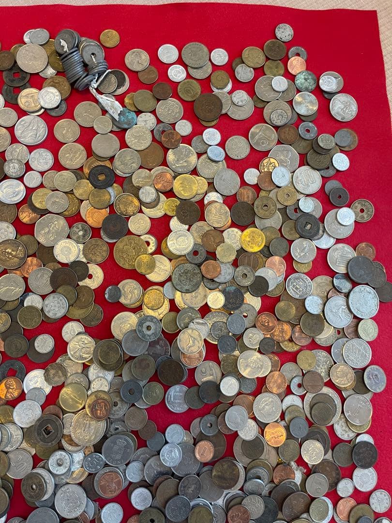 外国硬貨　日本古銭　貨幣　硬貨　記念　他　いろいろ　約10.8kg