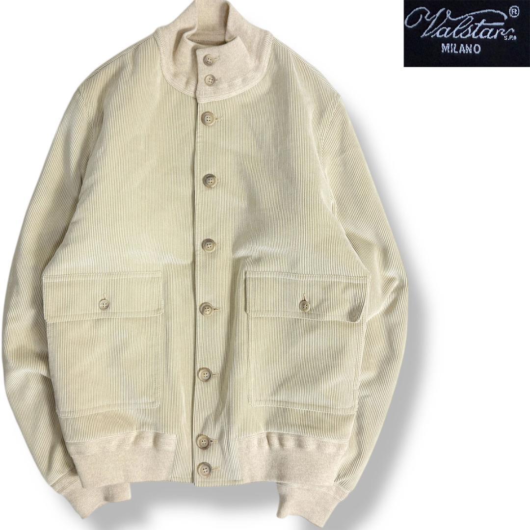 J6263 美品 ヴァルスター コーデュロイ ドライビングブルゾン ベージュ46