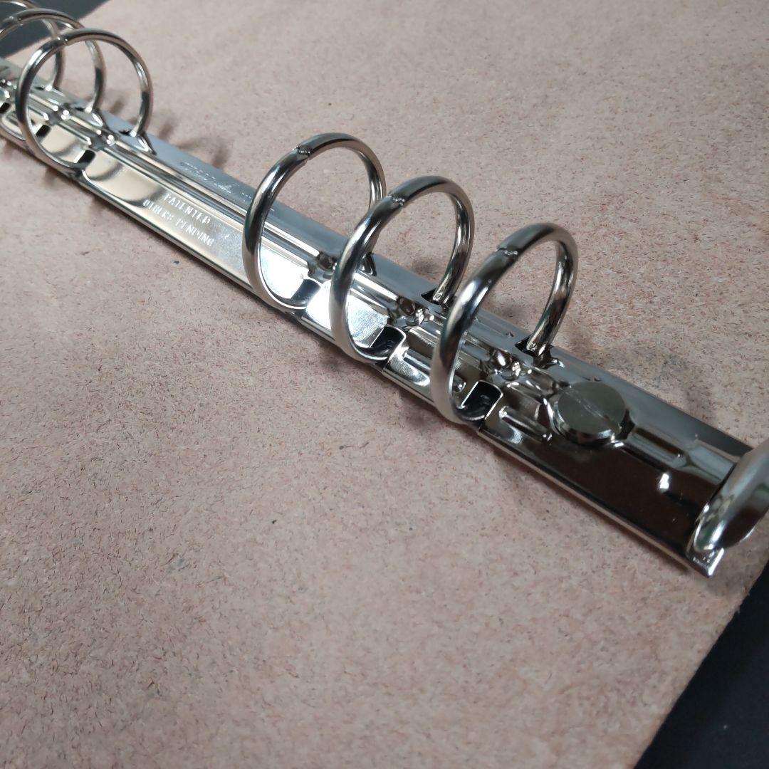 一枚革国産サドルレザー手帳　A5サイズナチュラル　25mmリング