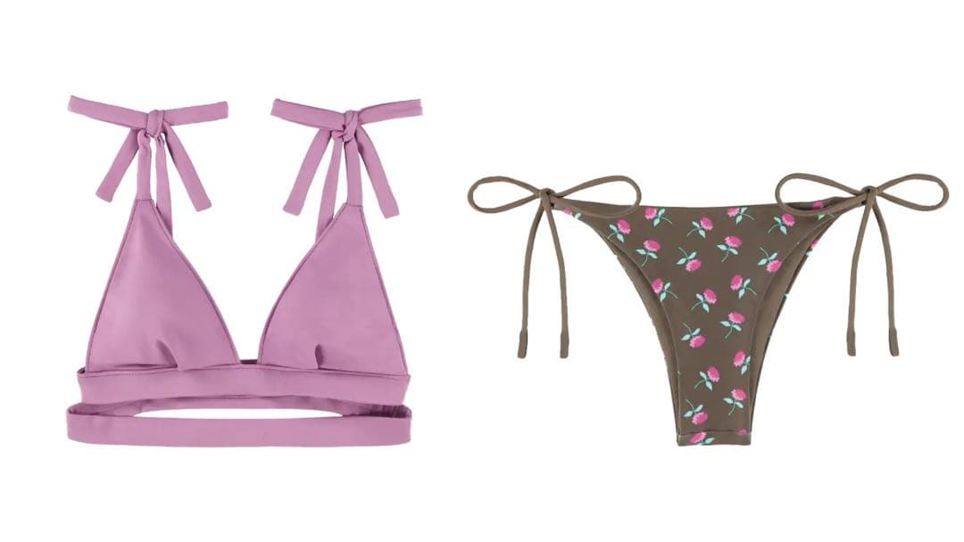 ROSYLUCE × ALEXIA STAM トライアングルビキニ 上下セット