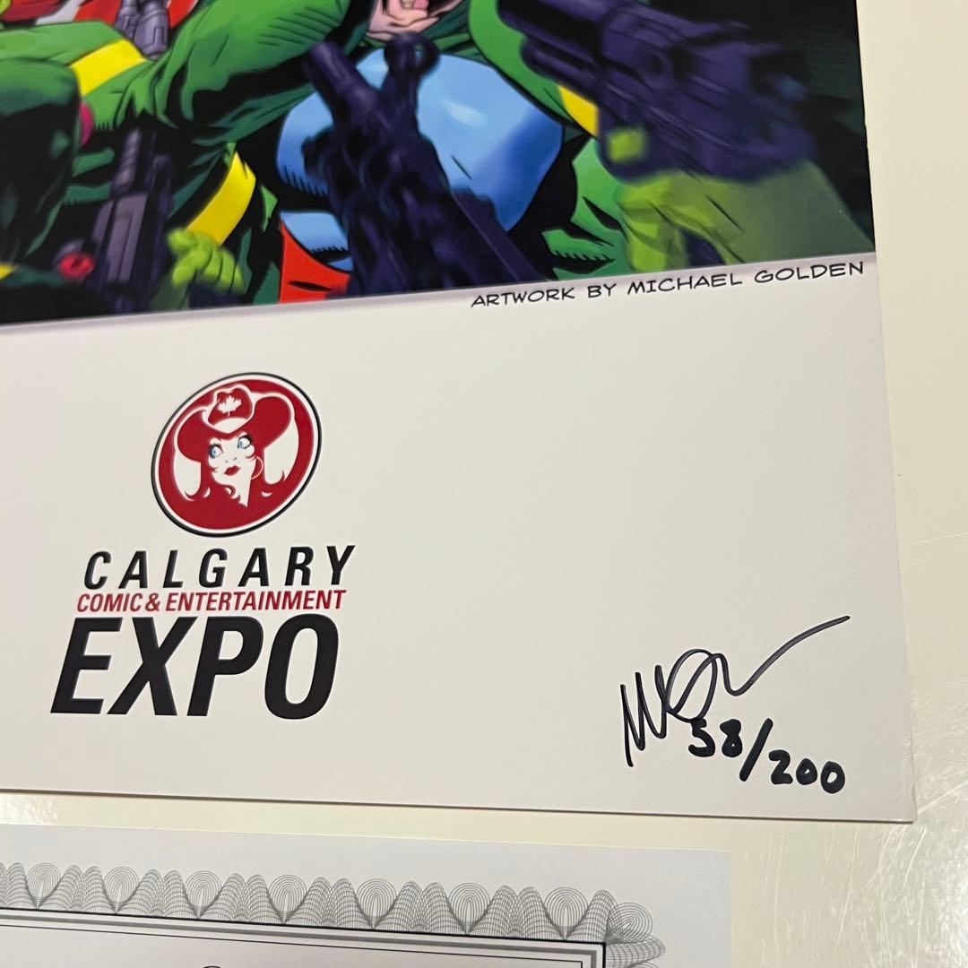 MCU マイケルゴールデン　限定アートポスター　キャプテン・アメリカ　マーベル