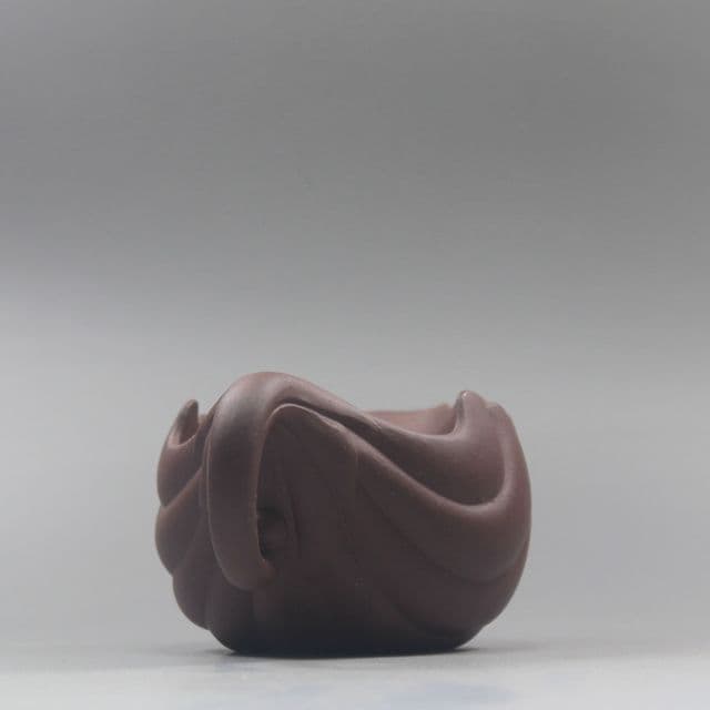 紫泥木の葉です公道杯 煎茶道具 茶道具 置物