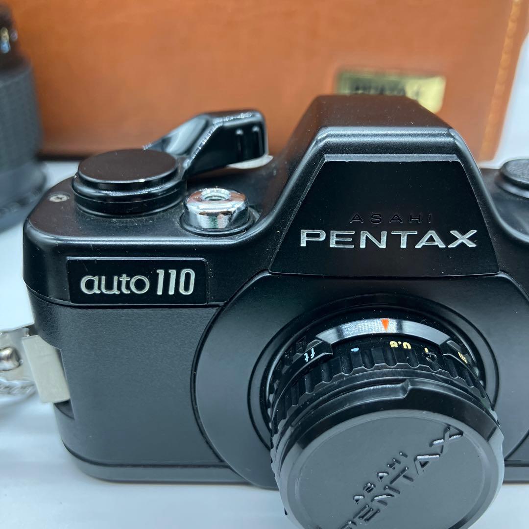 PENTAX Auto 110 フィルムカメラ レンズ 革製ケース付き