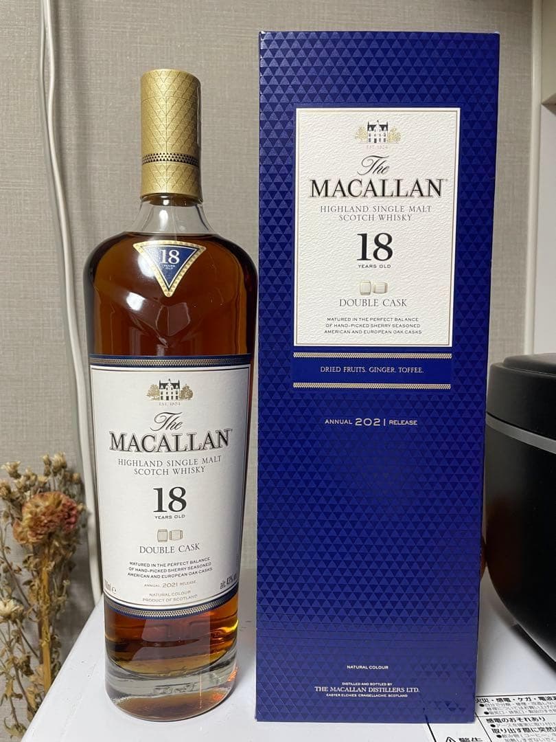 ウイスキー The Macallan 18 Year Old Double Cask