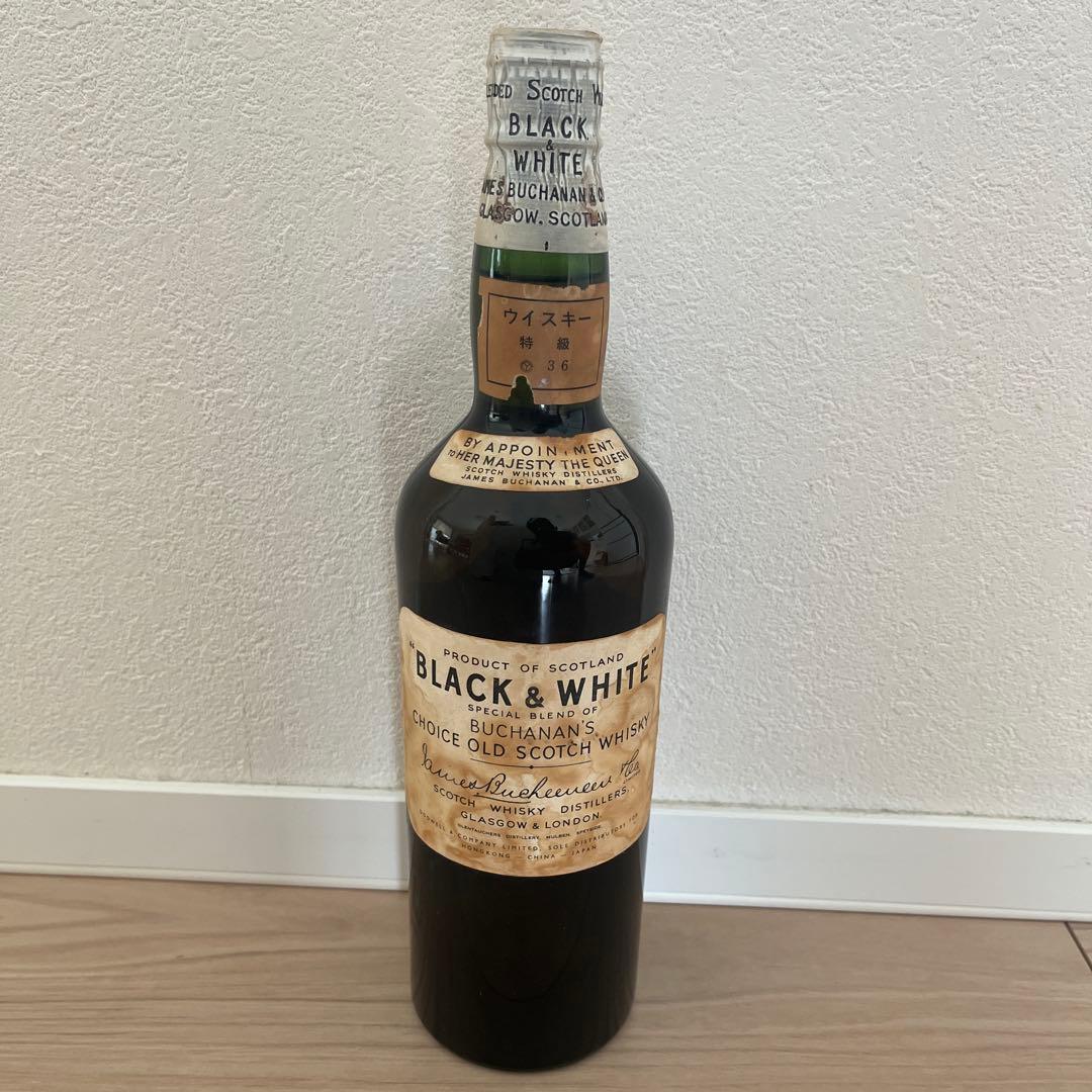 ウイスキー BLACK&WHITE BUCHANANS OLD SCOTCH 760ml