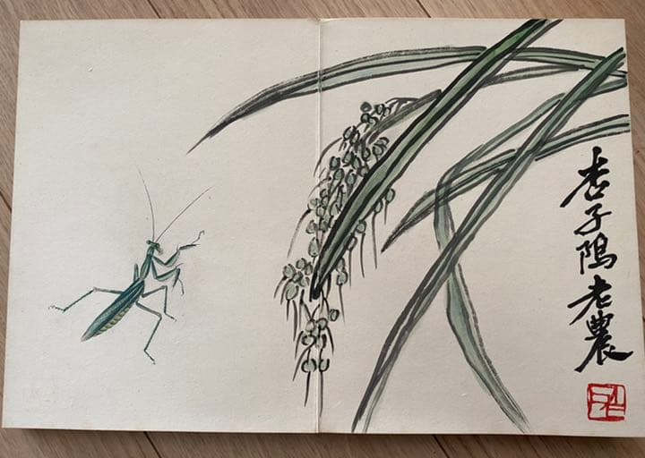 白石 折帖 虫 花など