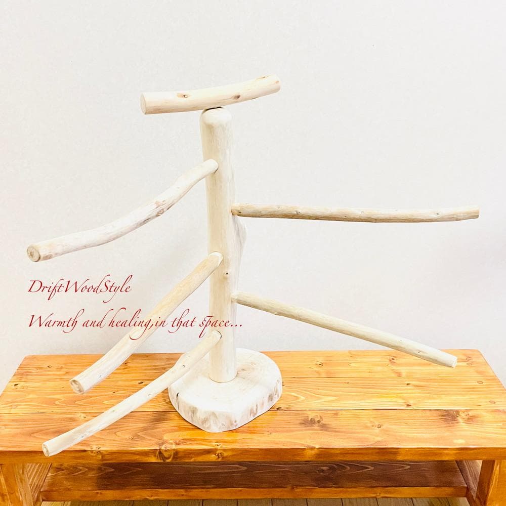 取り外しできる天然流木の止まり木 Lサイズ スタンド 木製 インコ N1