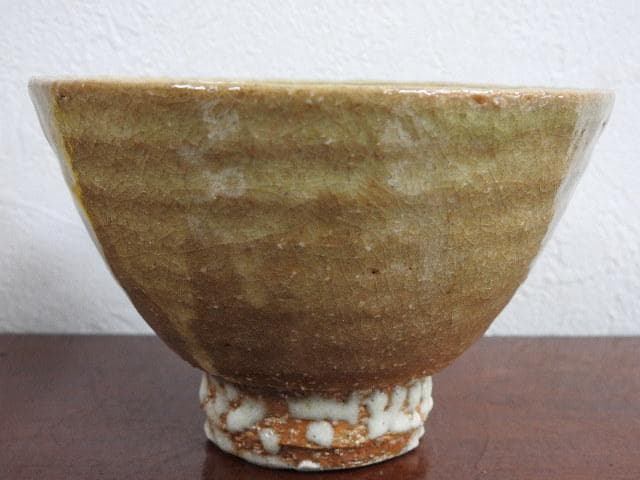 萩茶碗　山本京山　山水庵　人丸窯　共箱　Ｍ888
