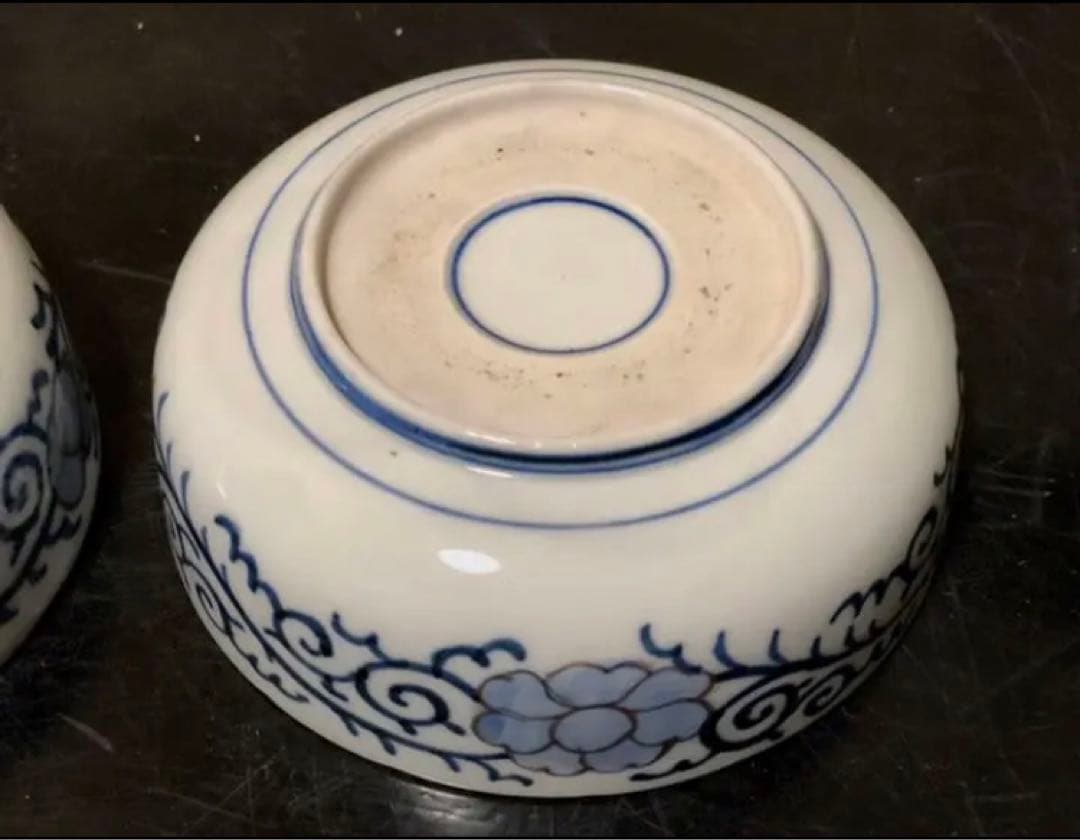 上手物 古伊万里 金彩錦 春寒鉢 膾皿 中鉢 2客