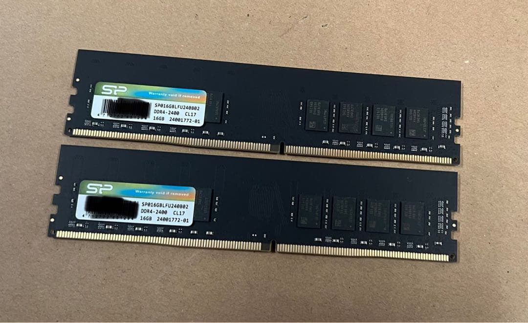 SP DDR4 2400MHz 16GB 2枚　計32GB