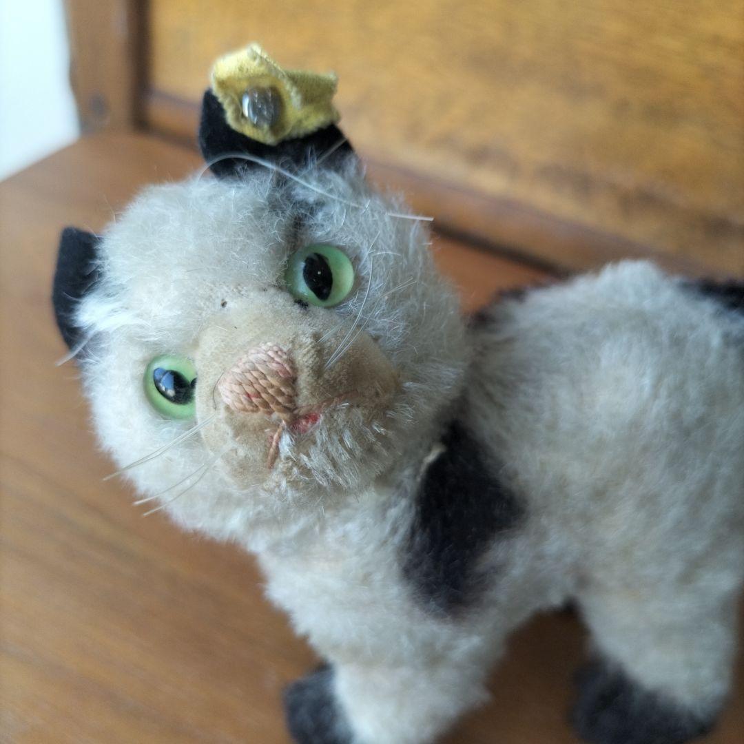 ビンテージ　シュタイフ　Gussy キャット　猫