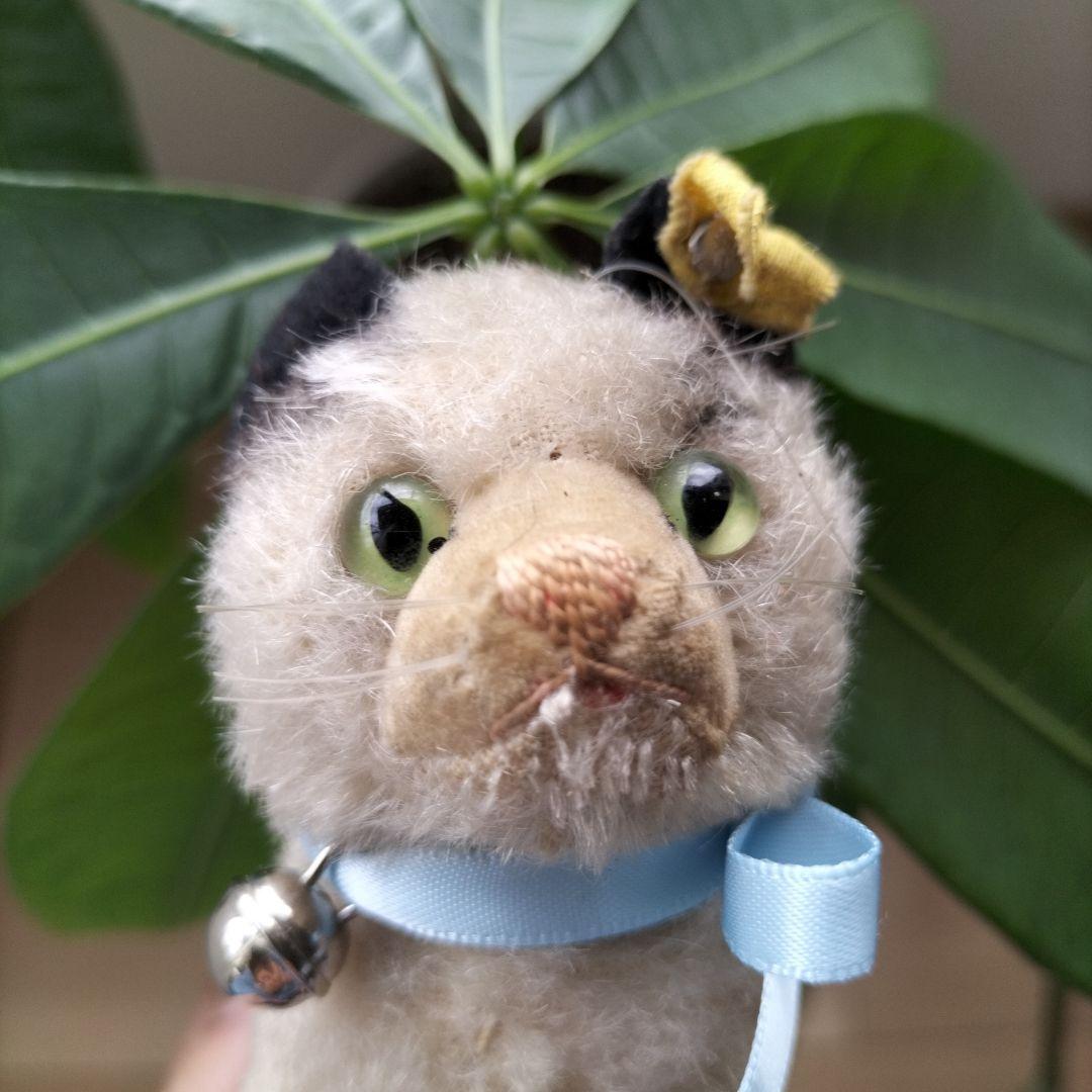 ビンテージ　シュタイフ　Gussy キャット　猫