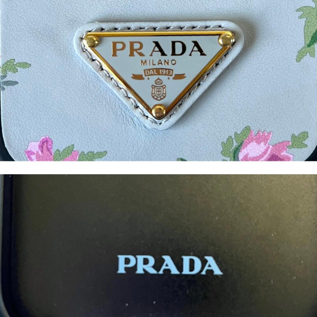 極美品✨プラダ iPhone15ケース 花柄 日本限定 ショルダーストラップ付