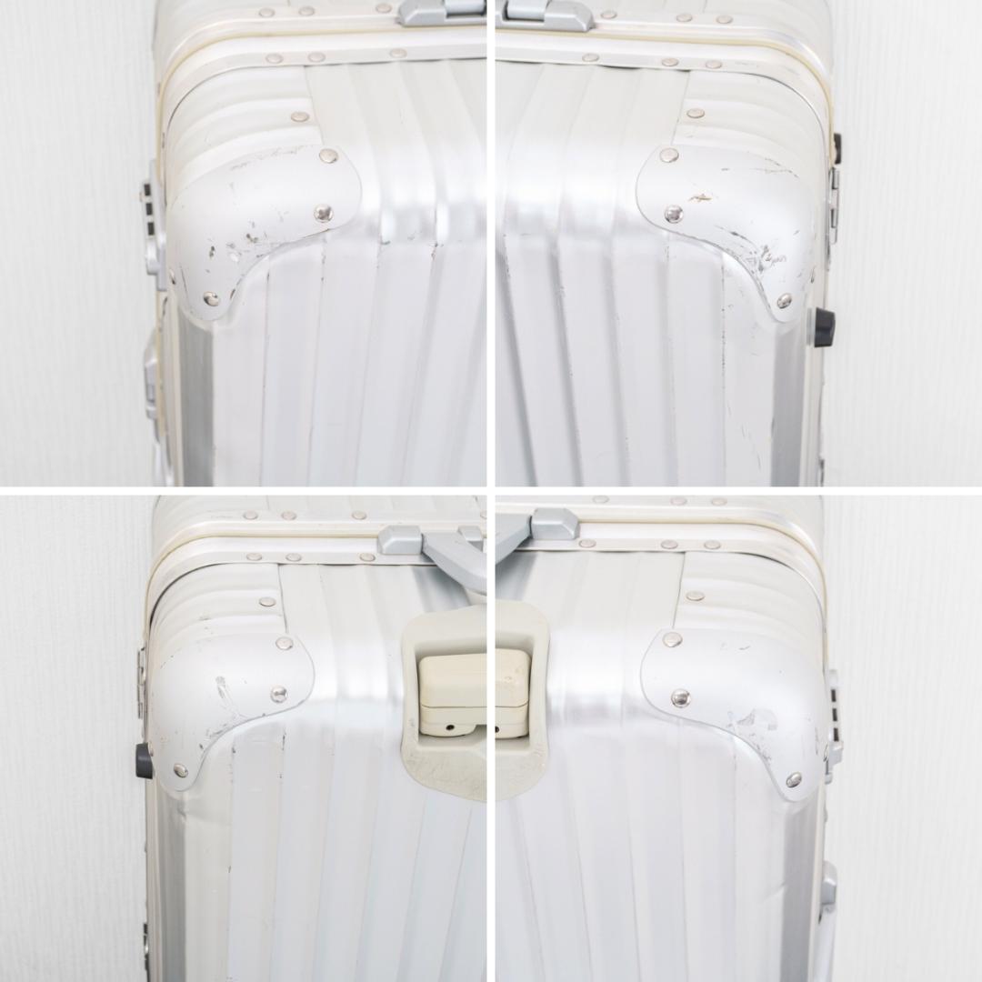 リモワ トパーズ 青ロゴ 63L 4輪 TSAロック チェックインM シルバー