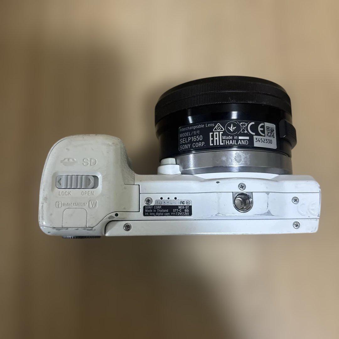 SONY ソニー α NEX-5T ホワイト レンズセット ミラーレス一眼カメラ